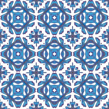 Gorgeous seamless patchwork pattern from colorful Moroccan tiles, ornaments. Can Stock Illustration