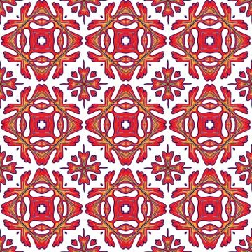 Gorgeous seamless patchwork pattern from colorful Moroccan tiles, ornaments. Can Stock Illustration