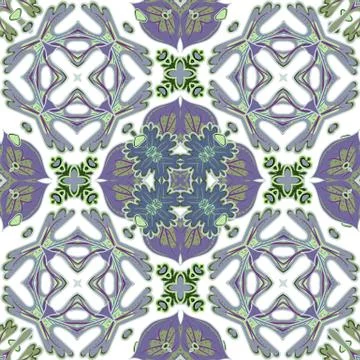 Gorgeous seamless patchwork pattern from colorful Moroccan tiles, ornaments. Can Stock Illustration
