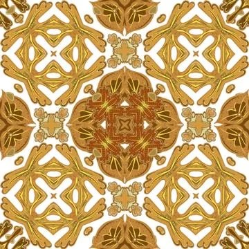 Gorgeous seamless patchwork pattern from colorful Moroccan tiles, ornaments. Can Stockillustratie