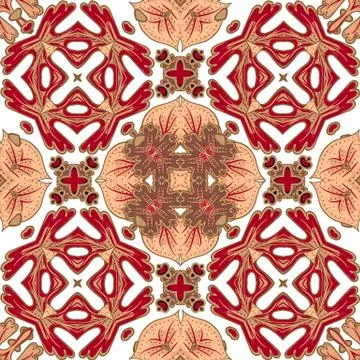 Gorgeous seamless patchwork pattern from colorful Moroccan tiles, ornaments. Can イラスト素材