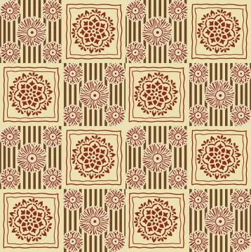 Gorgeous seamless patchwork pattern from gold tiles. Islam, Arabic, Indian, o Stock Illustration