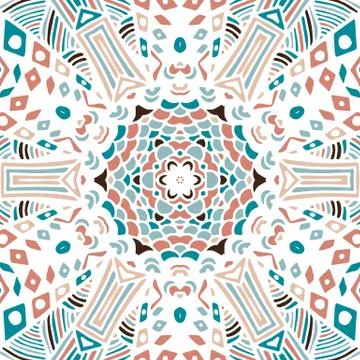 Gorgeous seamless patchwork pattern Stock Illustration