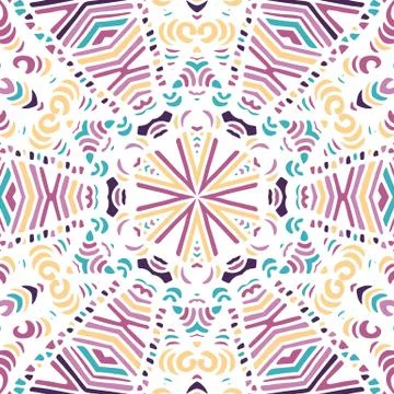 Gorgeous seamless patchwork pattern Stock Illustration