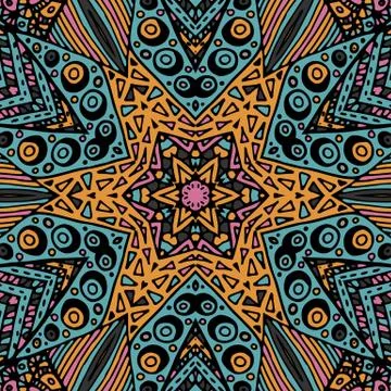 Gorgeous seamless patchwork pattern Stock Illustration