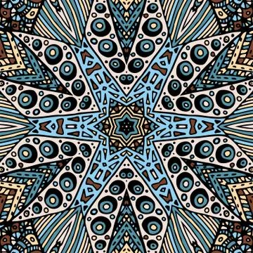 Gorgeous seamless patchwork pattern Stock Illustration