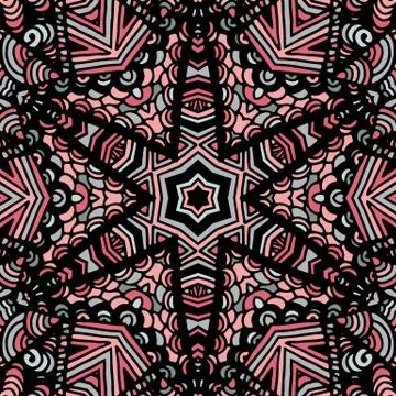 Gorgeous seamless patchwork pattern Stock Illustration