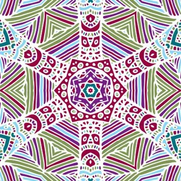 Gorgeous seamless patchwork pattern Stock Illustration