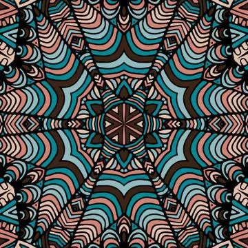 Gorgeous seamless patchwork pattern Stock Illustration