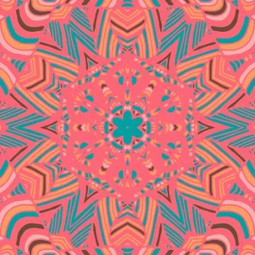 Gorgeous seamless patchwork pattern Stock Illustration