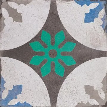 Gorgeous seamless patchwork pattern Portuguese tiles. Stock Photos