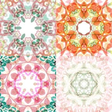 Gorgeous seamless patchwork patterns Stock Illustration