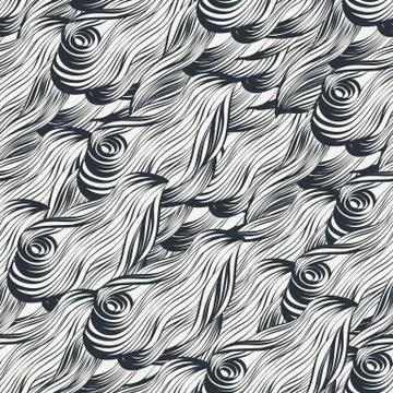 Gorgeous seamless wave background Stock Illustration