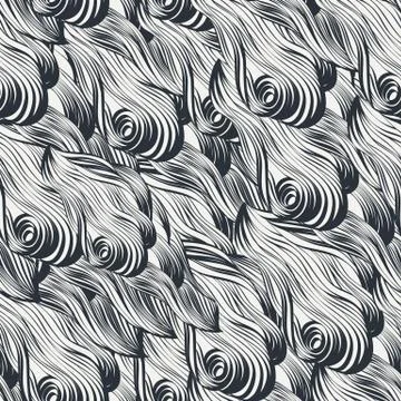 Gorgeous seamless wave background Stock Illustration