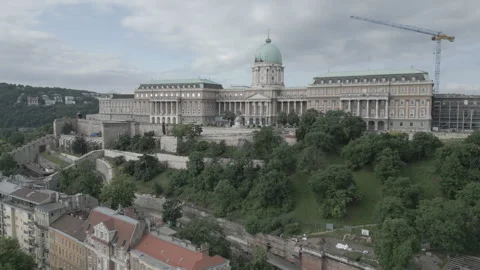 Gorgeous skyline Buda Castle Stock Footage 277676083