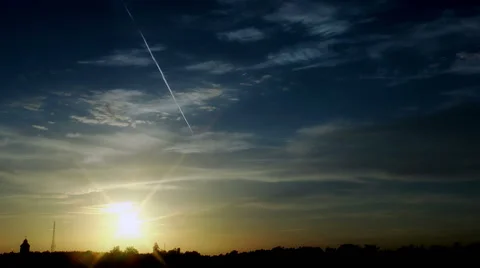 Gorgeous Sunset Stock Footage 50760861