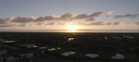 Gorgeous sunset at Miramar Stock Footage 232820091