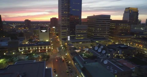 Gorgeous sunset over Minneapolis, Mn. Stock Footage 90783473