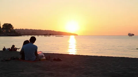 Gorgeous sunset in the Pacific Ocean 04 Stock Footage 30688366