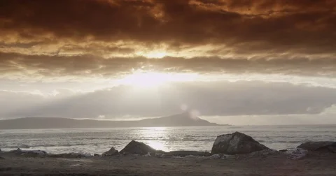 Gorgeous sunset, static shot Stock Footage 73011967