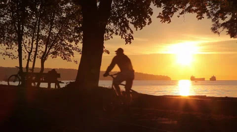 Gorgeous sunset in Vancouver 02 Stock Footage 30248761