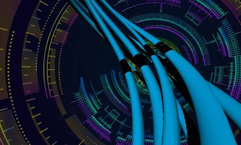 Gorgeous three dimensional pipe background Stock Illustration