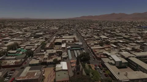 Gorgeous town in the middle of the desert Stock Footage 63299069