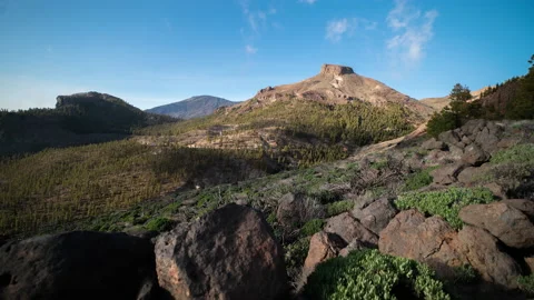 Gorgeous tracking slider timelapse at Teide National Park, Tenerife Stock Footage 154506755