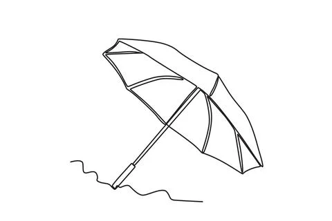A gorgeous umbrella for summer Stock Illustration