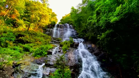 Gorgeous View Of Amicalola Falls In North Georgia Stock Footage