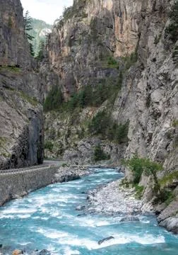 Gorges de guil 스톡 사진