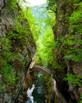 Gorges de l'areuse Foto stock