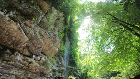 Gorges du Chauderon, 16 May 2020, Switzerland. 動画素材 130523147
