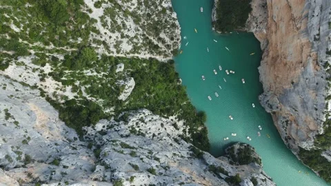 Gorges du Verdon 4k Drone Aerial Stock Footage 160358245