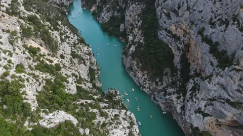 Gorges du Verdon 4k Drone Aerial Stock Footage 160358780