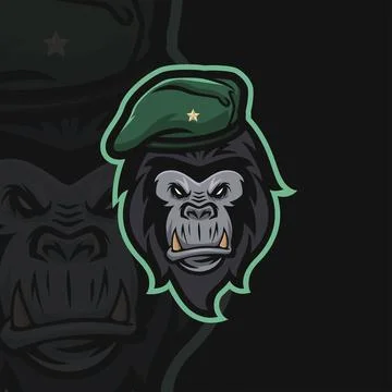 Gorilla esport Stock Illustration