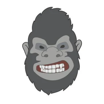 Gorilla face Stockillustratie