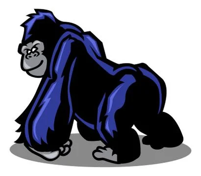 Gorilla Stock Illustration