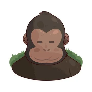 Gorilla illustration Stock Illustration