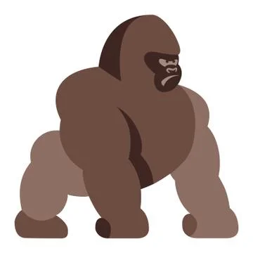 Gorilla illustration vector Stock Illustration