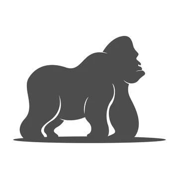 Gorilla logo icon design Stock Illustration