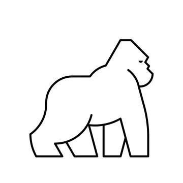 Gorilla Logo Stock Illustration