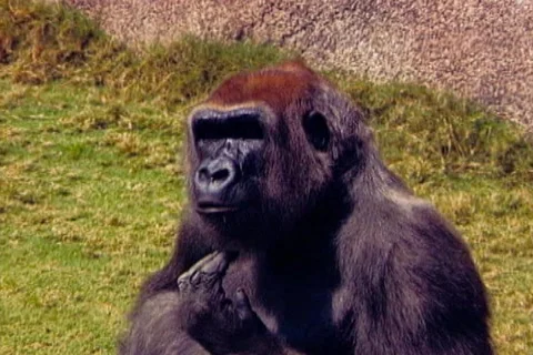 Gorilla motions Stock Footage 668963