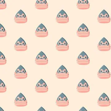 Gorilla seamless pattern. Stock Illustration