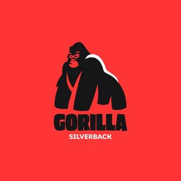 Gorilla Silverback Stock Illustration