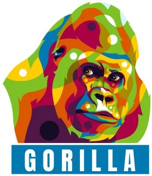 The Gorilla Stare Stock Illustration