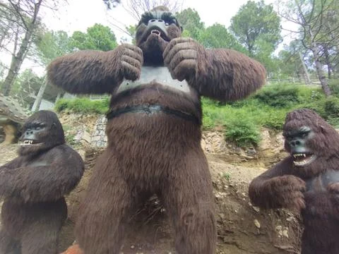 Gorilla statue Stock Photos