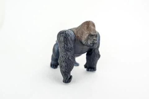 Gorilla toy isolated white background Stock Photos