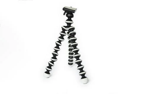 Gorilla tripod isolated on white background Stock Photos
