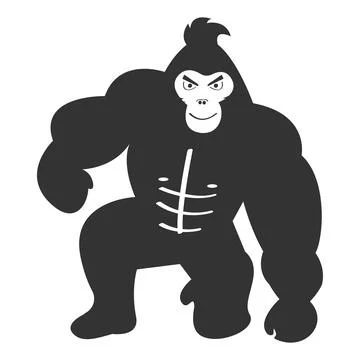 The gorilla vector illustration Stock Illustration